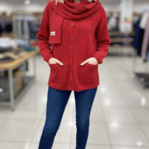 جاكيت زرار مع لحشة