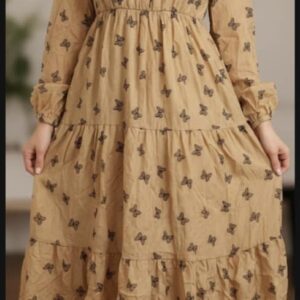 فستان قماش شيفون تقيل