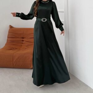 فستان ساتان زارا تركي